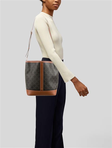 celine mini bucket bag|celine triomphe bucket bag medium.